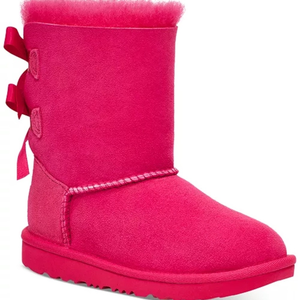 UGG Fuchsia Boots with Back Bows